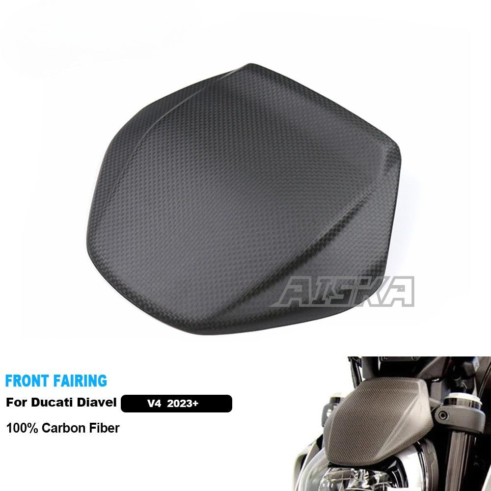 AISKA Wholesale 3K Full Carbon Fiber Motorcycle Front Fairing  for Ducati Diavel V4  2023+