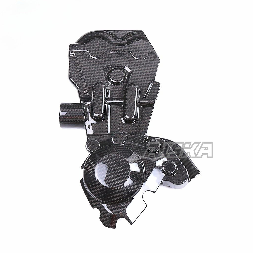 AISKA 100% Real Carbon Fiber Motorcycle Engine Protective Cover for Yamaha MT09 FZ09 2021-2023