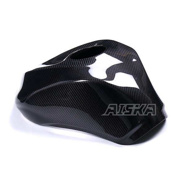 AISKA 3K Dry Carbon Fiber Motorcycle Full Gas Fuel Tank Cover for Kawasaki Ninja ZX-6R 2019-2025