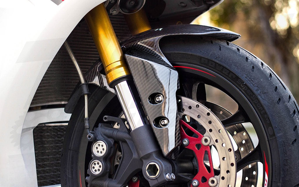 AISKA R7 Carbon Fiber Front Fender Hugger Mudguard Motorcycle Twill Carbon Fiber Front Fender for Yamaha R7 2022 2023 2024