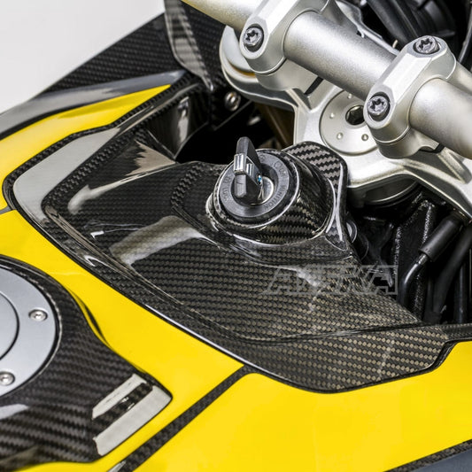 AISKA Wholesale Motorcycle Fairing Accessories 100% 3K Full Carbon Fiber Front Tank Cover for BMW S1000XR 2015-2019