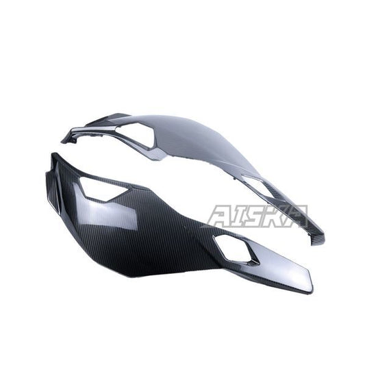 AISKA 3K Dry Carbon Fiber Motorcycle Front Side Panel Turn Light Cover Fairing for Kawasaki Ninja ZX-25R 2020-2024