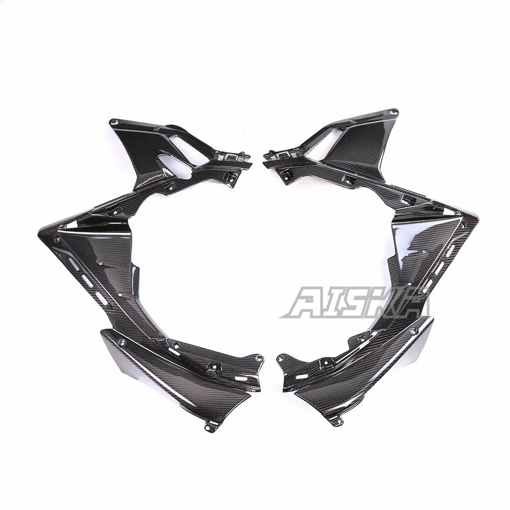 AISKA 3K 3*3 Carbon Fiber Motorcycle Accessories Side Panel Fairing for Aprilia RSV4  2021+