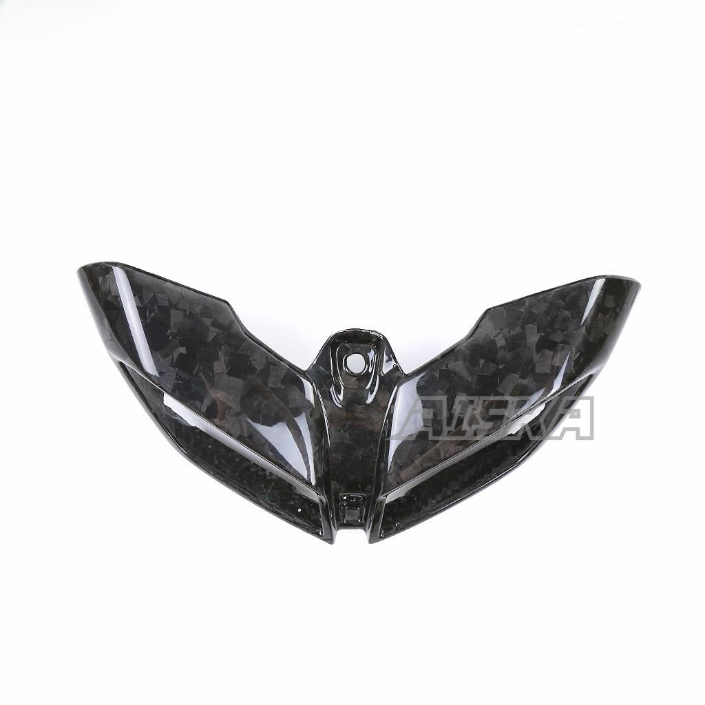 AISKA 3k Carbon Fiber Motorcycle Headlight Cover Bracket Shell Headlight Cover Fairing for Yamaha MT09 FZ09 2014-2020