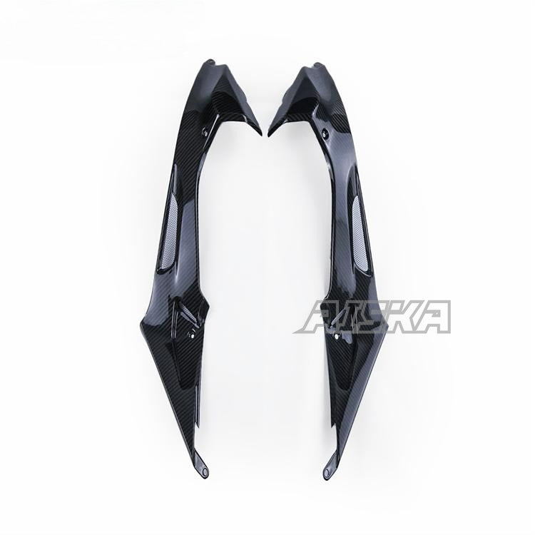 AISKA Twill Weave Glossy 3K 3*3 Carbon Fiber Motorcycle Fuel Gas Tank Side Panels Side Fairings for BMW S1000RR HP4 2009-2014