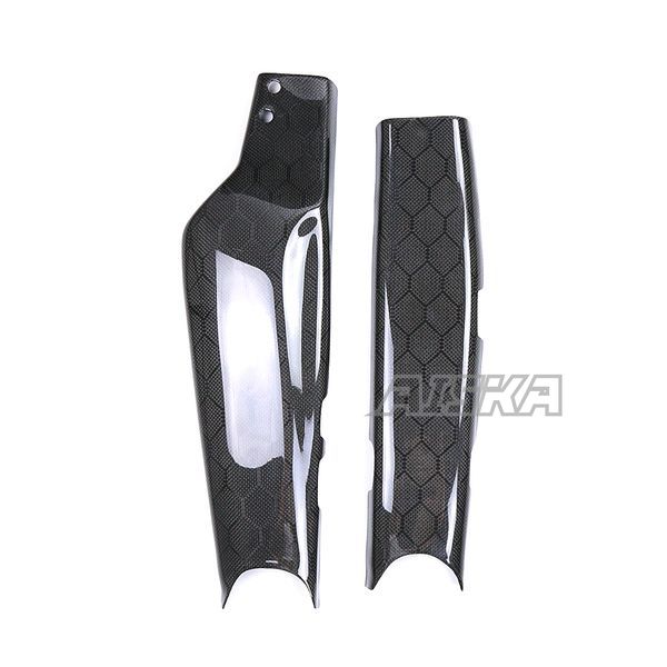 AISKA 3K Dry Carbon Fiber Motorcycle Accessories Swing Arm Guard Fairings Swingarm Cover Panels for Kawasaki Z1000 2014-2019