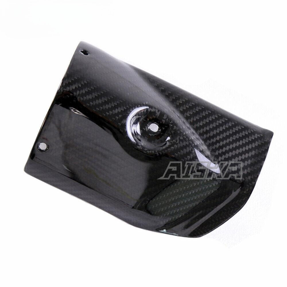 AISKA R6 Carbon Fiber Exhaust Pipe Cover Motorcycle Carbon Fibre Muffler Pipe Heat Shield Guard Cover for Yamaha R6 2017-2024
