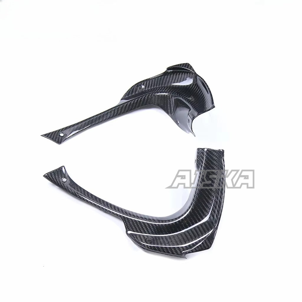 AISKA 100% 3K Pure All Dry Carbon Fiber Motorcycle Body Accessories Front Lining Panel Fairing for Aprilia RSV4  2021+
