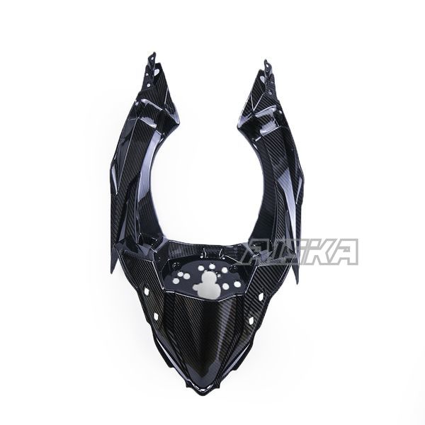 AISKA 100% 3K Full Dry Carbon Fiber Motorcycle Front Dashboard Cover Inner Panel Cowl Fairing for Kawasaki Ninja 400 2018-2024
