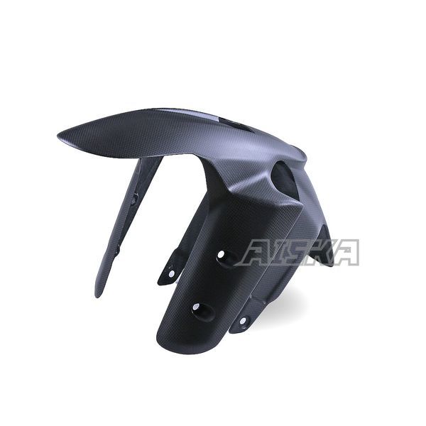 AISKA 100% 3K Dry Carbon Fiber Motorcycle Fairings Kits Front Fender Hugger Mudguard For Ducati Multistrada V4S 2021 2022 2023 2024