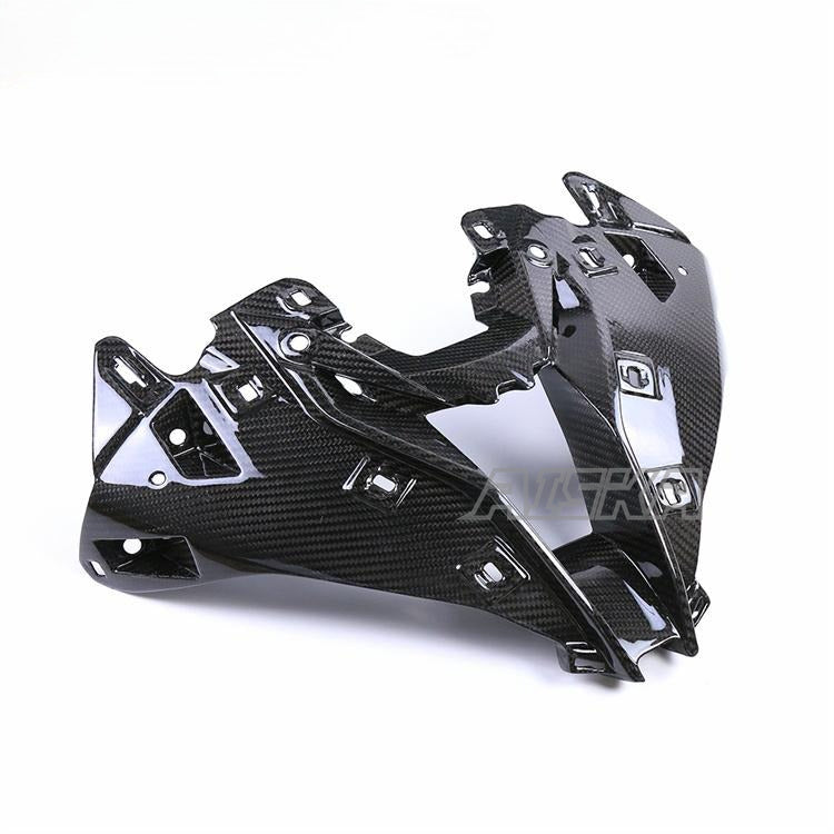 AISKA Motorcycle Carbon Fiber Upper Front Nose Fairing Cowl Head Intake Cover Panel for BMW S1000RR 2019-2024