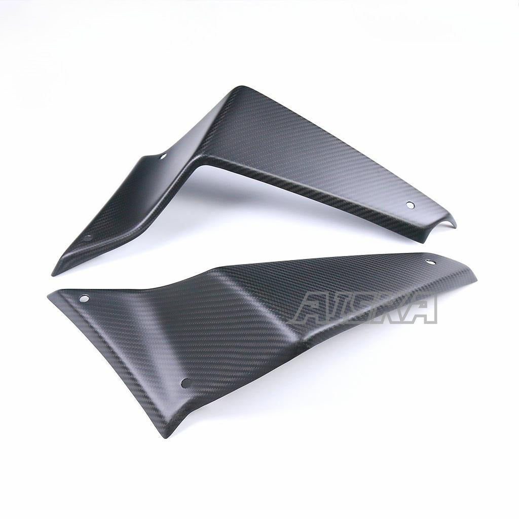 AISKA 100% Full Carbon Fiber Winglets Motorcycle Side Spoilers Fixed Winglet Fairing for Yamaha MT09 FZ09 2021-2023