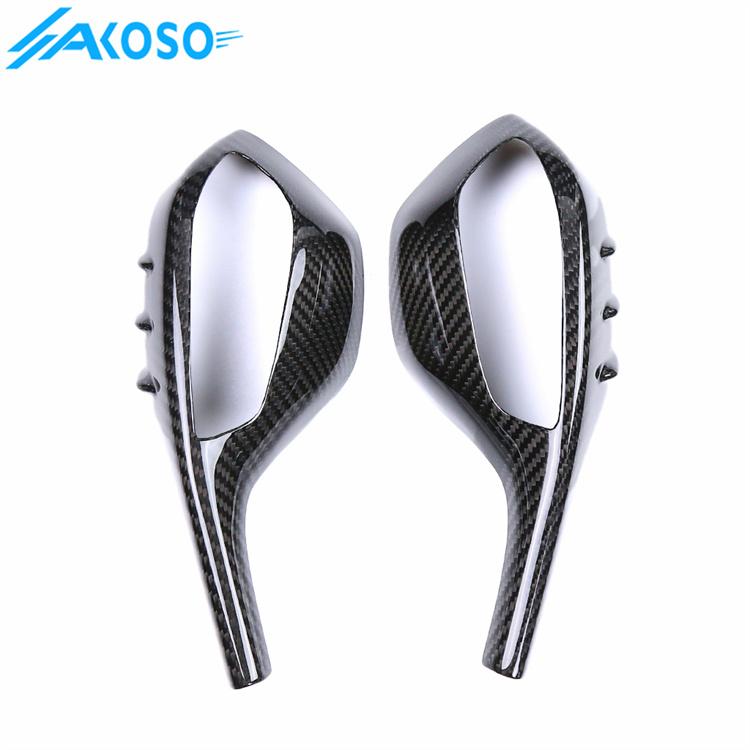 AISKA 3K 3*3 Twill Weave Motorcycle Carbon Fiber Rear View Mirror Covers for BMW S1000RR 2019-2022
