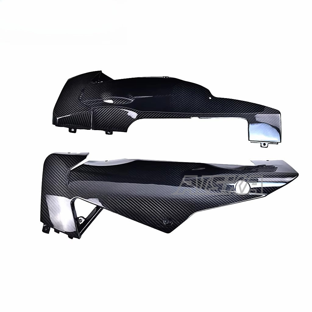 AISKA 100% 3K 3*3 Carbon Fiber Motorcycle Accessories Belly Pan Fiber Lower Side Fairings for Aprilia RSV4 Tuono V4 2021+