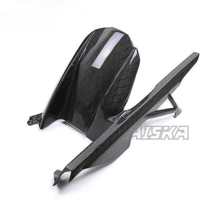 AISKA 3K Pure Carbon Fiber Motorcycle Rear Fender Splash Chain MudGuard Rear Hugger for BMW S1000RR M1000RR S1000R 2019-2025