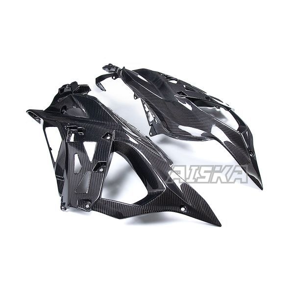 AISKA 3K Dry Carbon Fiber Side Panel Fairings Big Motorcycle Accessories for Kawasaki Ninja ZX-6R 2024 2025
