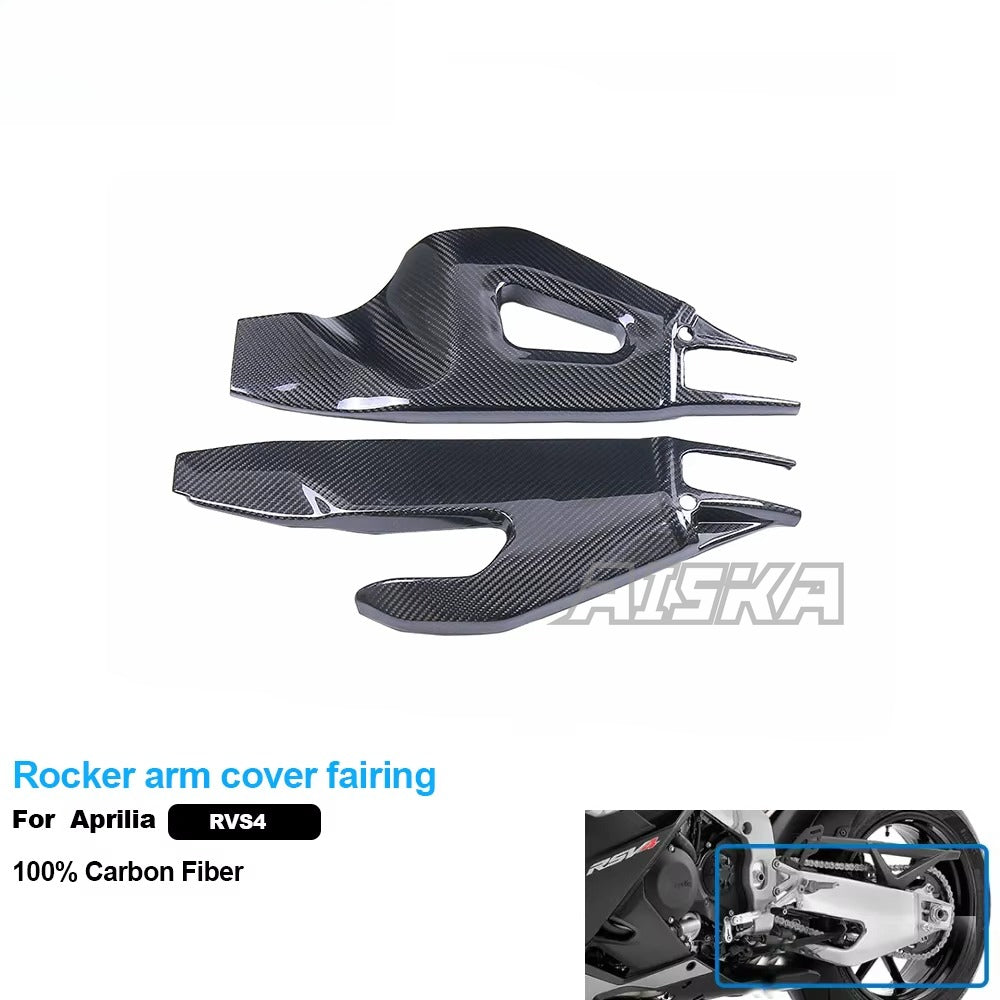 AISKA 3K 3*3 Twill Weave Carbon Fiber Motorcycle Accessories Rocker Arm Cover Fairing for Aprilia RSV4 2021+