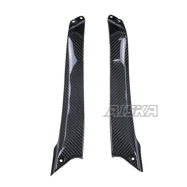 AISKA Full 3K Dry Carbon Fiber Motorcycle Front Fuel Tank Side Plate Panel Fairing Kits for Kawasaki Ninja H2 H2R 2015-2024