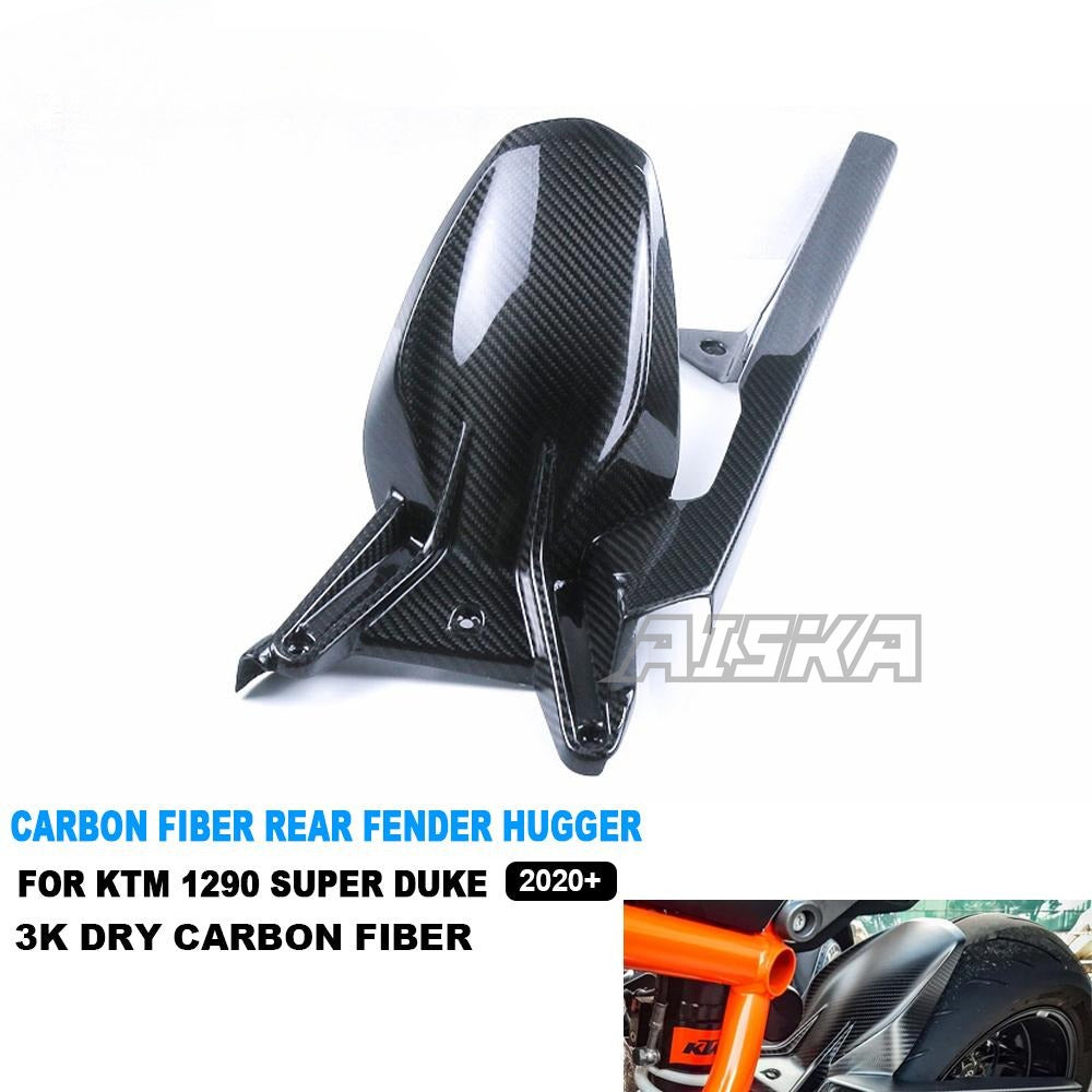 AISKA 1290 Super Duke Rear Fender 3K Dry Carbon Fiber Splash Mudguard Hugger for KTM 1290 Super Duke R 2020+ Motorcycles
