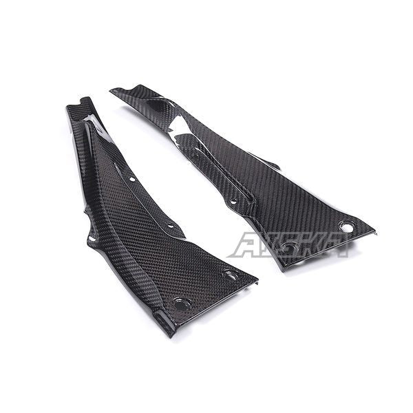 AISKA 3K Dry Carbon Fiber Motorcycle Accessories Rear Tail Seat Upper Side Panel Fairing for Kawasaki ZX10R ZX-10R 2016-2020