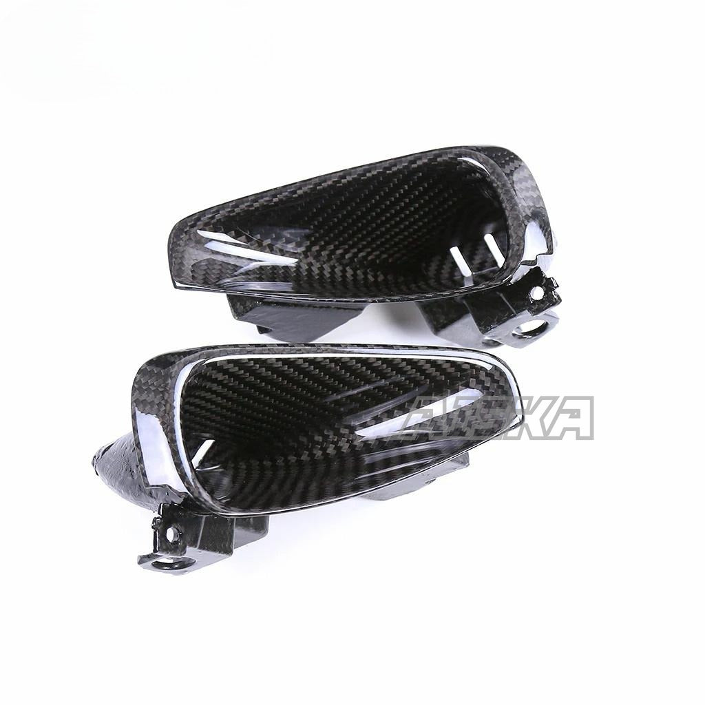 AISKA 100% 3K Dry Carbon Fiber Motorcycle Fairings Front Air Intake Covers for Yamaha MT09 FZ09 2021-2023