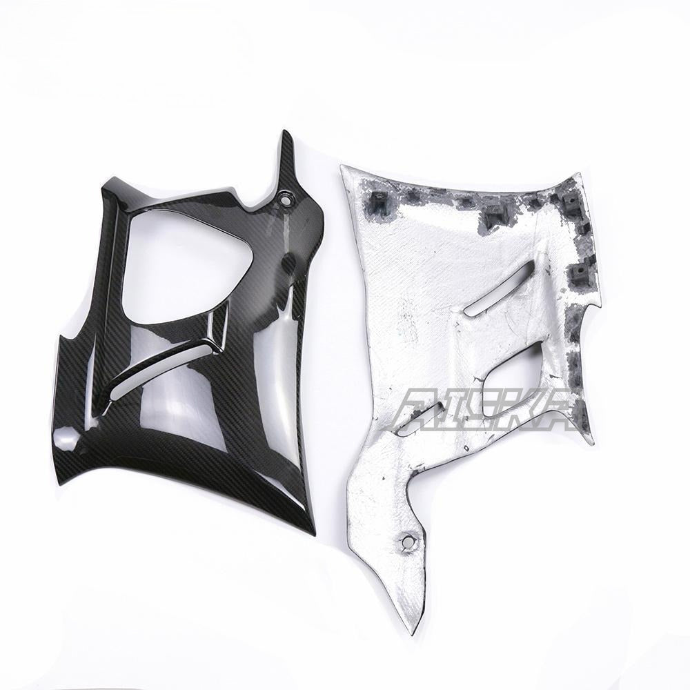 AISKA Motorcycle Carbon Fibre Belly Pan 3K Full Carbon Fiber Lower Belly Pan Side Panels for Yamaha YZF-R3 YZF R3 2022 2023 2024
