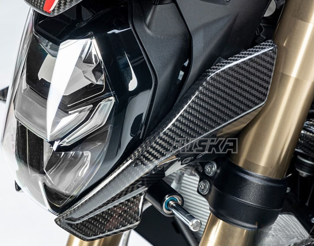 AISKA S1000R Accessories 100% 3K Dry Carbon Fiber Motorcycle Front Headlight Side Fairing for BMW S1000R M1000R 2021 2022 2023 2024