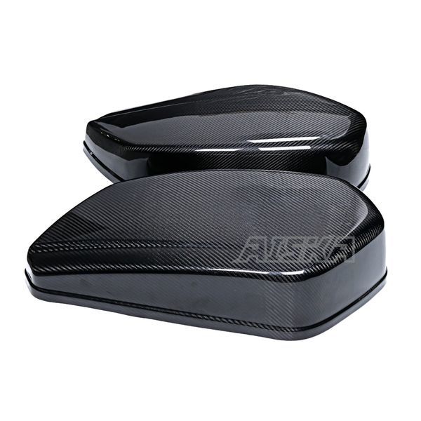 AISKA Carbon 100% Autoclave Real 3K Dry Carbon Fiber Motorcycle Saddlebags for Harley Davidson Softail Low Rider S ST 2022 -2025