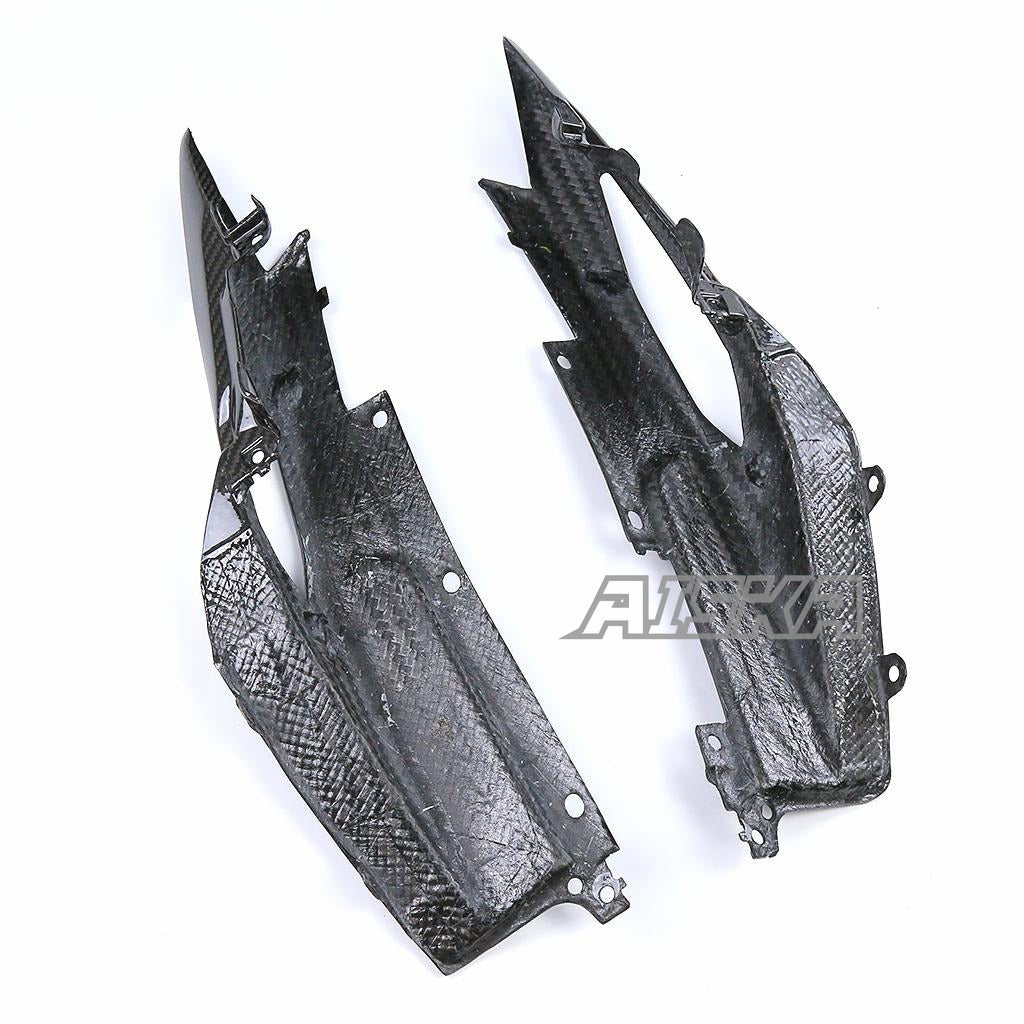 AISKA 3K Carbon Fiber Motorcycle Rear Tail Inside Cover Cowl Fairing Panel for Yamaha MT09 FZ09 MT-09 FZ-09 2014-2020