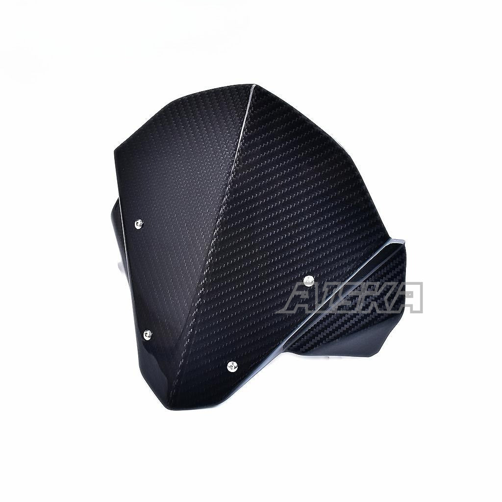 AISKA New Motorcycle 3K Dry Carbon Fiber Front  Windscreen Windshield Wind Deflector Screen for Honda CB650R 2019-2024 2022 2023