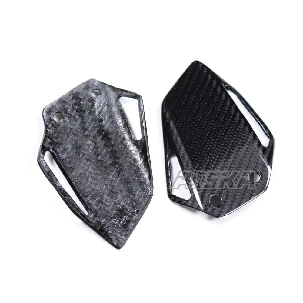 AISKA 100% 3K Dry Carbon Fiber Motorcycle Heel Plater Covers for Yamaha MT09 FZ09 2024-2025