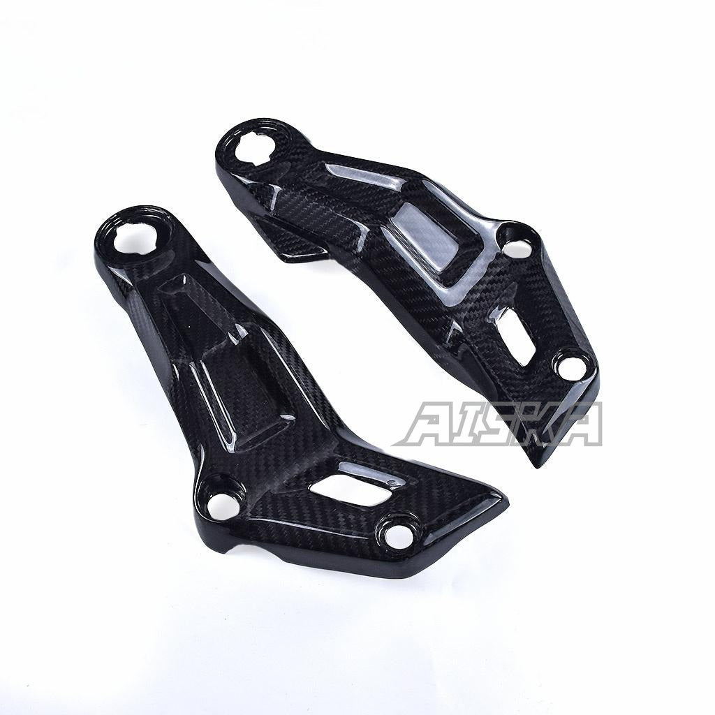 AISKA 100% Dry Carbon Fiber Motorcycle Engine Panel Trim Carbon Fiber Frame Covers for Yamaha MT07 MT-07 FZ07 FZ-07 2014-2022
