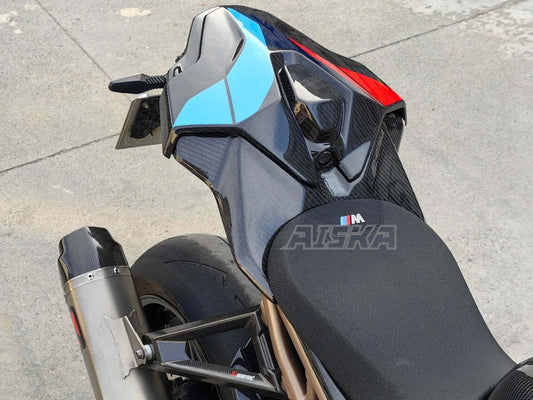 AISKA Carbon Fiber Rear Seat Tail Mid Panel Motorcycle Carbon Fiber Rear Seat Cover Fairing for BMW S1000RR M1000RR 2019-2022