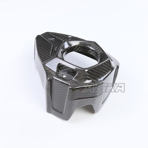 AISKA Dry Carbon Fiber Motorcycle Exhaust Pipe Cover Heat Shield Guard Trim Fairing Kits for Kawasaki Z H2 2021 2022 2023 2024