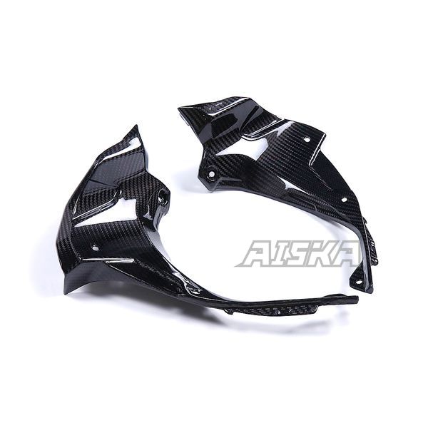 AISKA 3K Dry Carbon Fiber Motorcycle Dashboard Side Pane Fairings Custom Fit for Kawasaki Ninja ZX-6R 2024+