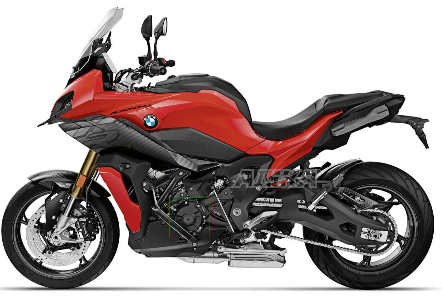 AISKA Wholesale 100% Dry Carbon Fiber Fairing Motorcycle Engine Protection Guard Cover for BMW S1000XR 2020 2021 2022 2023 2024