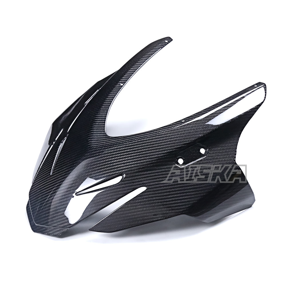 AISKA 100% 3K Twill Glossy Dry Carbon Fiber Front Fairing for Aprilia RS457 2023 2024 2025