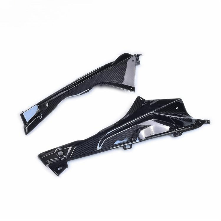 AISKA Twill Weave Glossy Real Carbon Fiber Motorcycle Upper Side Fairing Cover Sde Panel Fairing for BMW S1000RR HP4 2009-2014