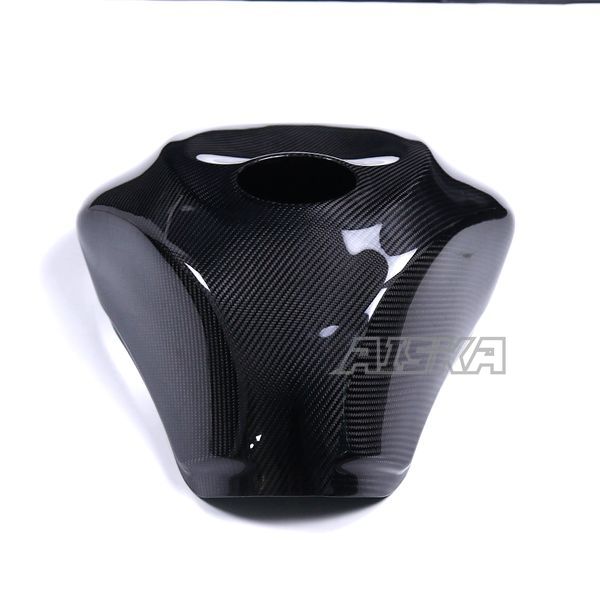 AISKA 3K Dry Carbon Fiber Motorcycle Full Gas Fuel Tank Cover for Kawasaki Ninja ZX-6R 2019-2025