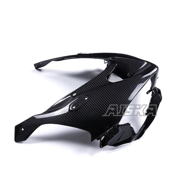 AISKA New Products Motorcycle Full Dry Carbon Fiber Front Headlight Cover Fairing for Kawasaki Ninja ZX-6R 2024