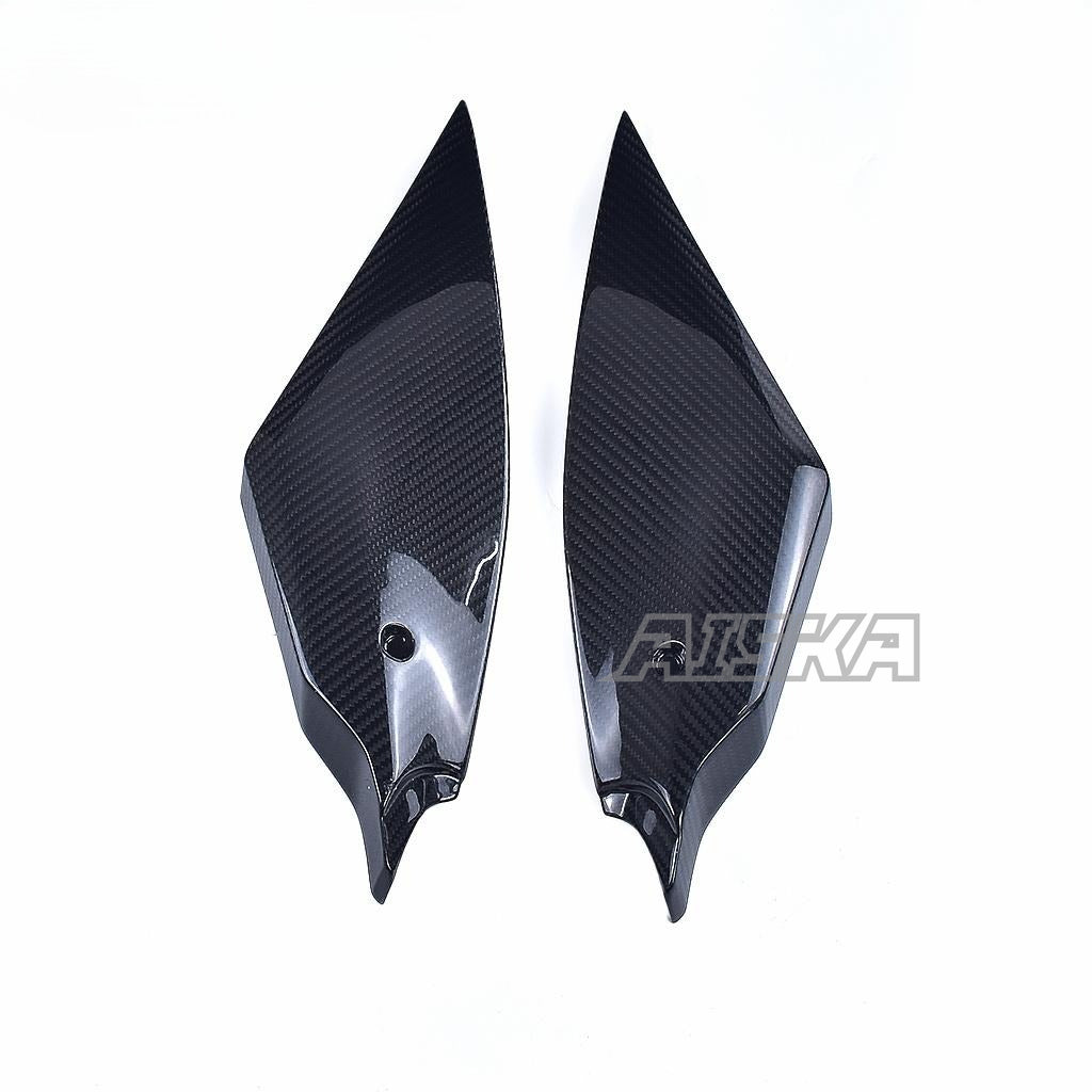 AISKA R6 Carbon Fiber Tank Side Panels Motorcycle Gas Fuel Tank Side Panel Cover Fairing for Yamaha R6 2017-2024 2022 2023