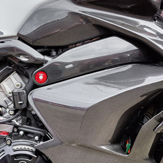 AISKA Ducati Panigale V4 V4S V4R 2018-2024 Carbon Fiber Frame Cover