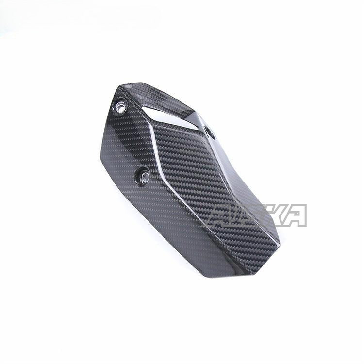 AISKA 3K 3*3 Full Carbon Fiber Motorcycle Accessories Muffler Heat Shield for BMW S1000XR 2020 2021 2022 2023 2024