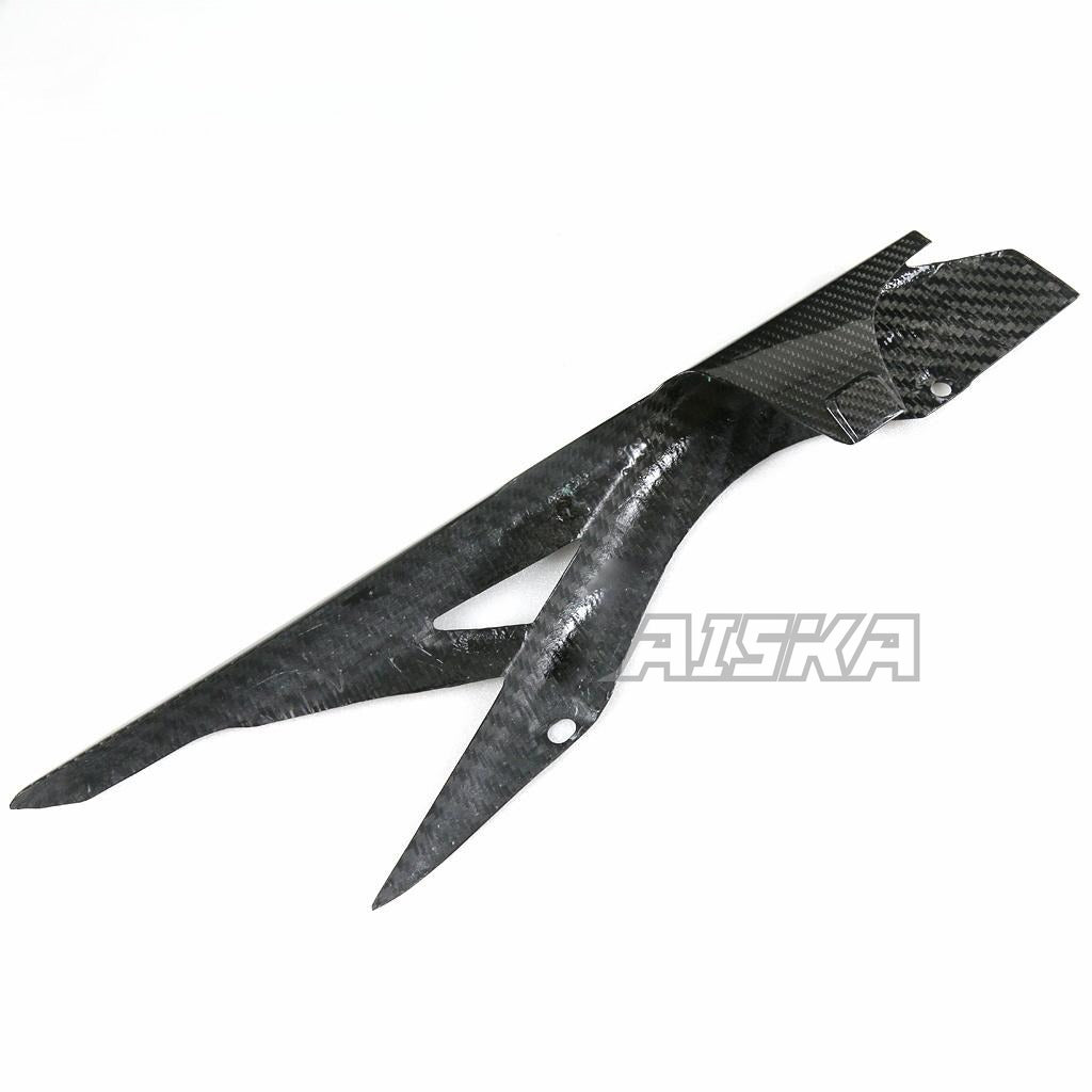 AISKA 100% 3K Dry Carbon Fiber Chain Guard Protector Motorcycle Carbon Fiber Chain Guard Cover for Yamaha R3 2015 2016 2017 2018