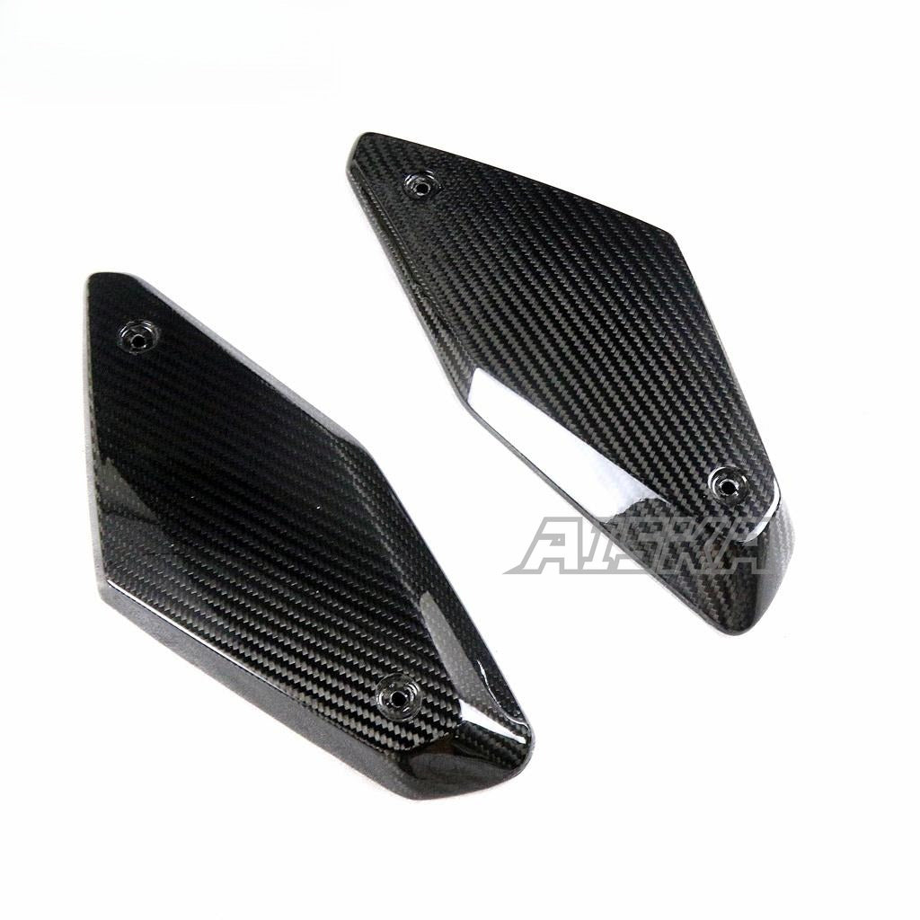 AISKA Motorcycle 3K Dry Carbon Fiber Fuel Tank Side Panel Cover Fairings for Honda CB650F CBR650F 2014 2015 2016 2017 2018