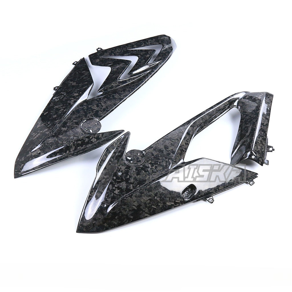 AISKA Twill Weave Pre-preg 3K 3*3 High Quality Paint Job Motorcycle Carbon Fiber Side Fairing Panels for BMW S1000RR 2015-2018