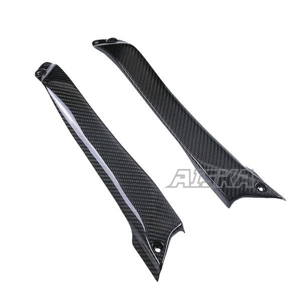 AISKA Full 3K Dry Carbon Fiber Motorcycle Front Fuel Tank Side Plate Panel Fairing Kits for Kawasaki Ninja H2 H2R 2015-2024