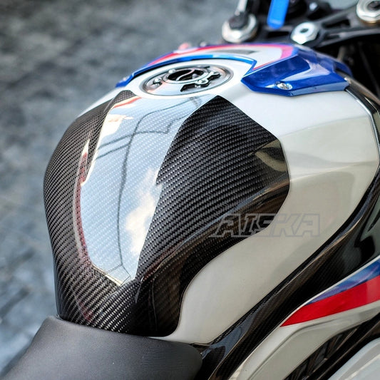 AISKA 100% 3K Pre-Preg Motorcycle Carbon Fiber Full Fuel Tank Cover Protector for BMW S1000R M1000R S1000RR M1000RR 2019-2025