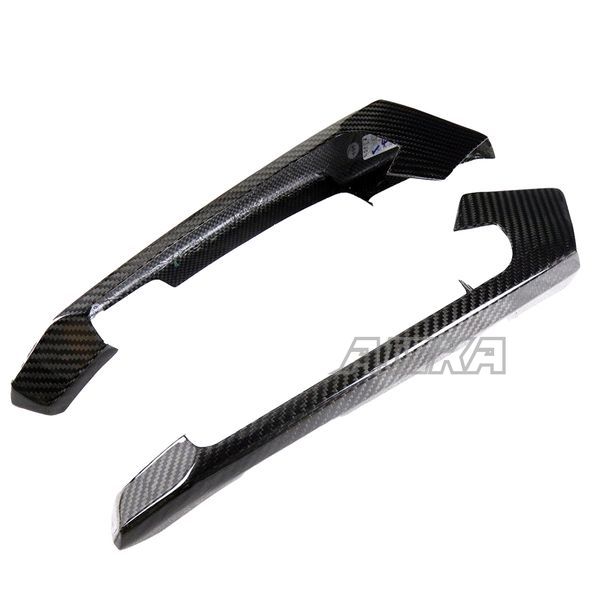 AISKA 3K Full Dry Carbon Fiber Motorcycle Accessories Passenger Rear Seat Bar Cover for Honda XADV 750 2017 2018 2019