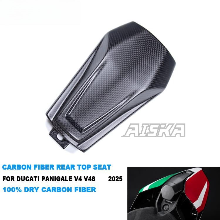 AISKA 100% 3K Full Dry Carbon Fiber Motorcycle Rear Seat Cowl Tail Seat Fairing for Ducati Panigale V4 V4S 2025